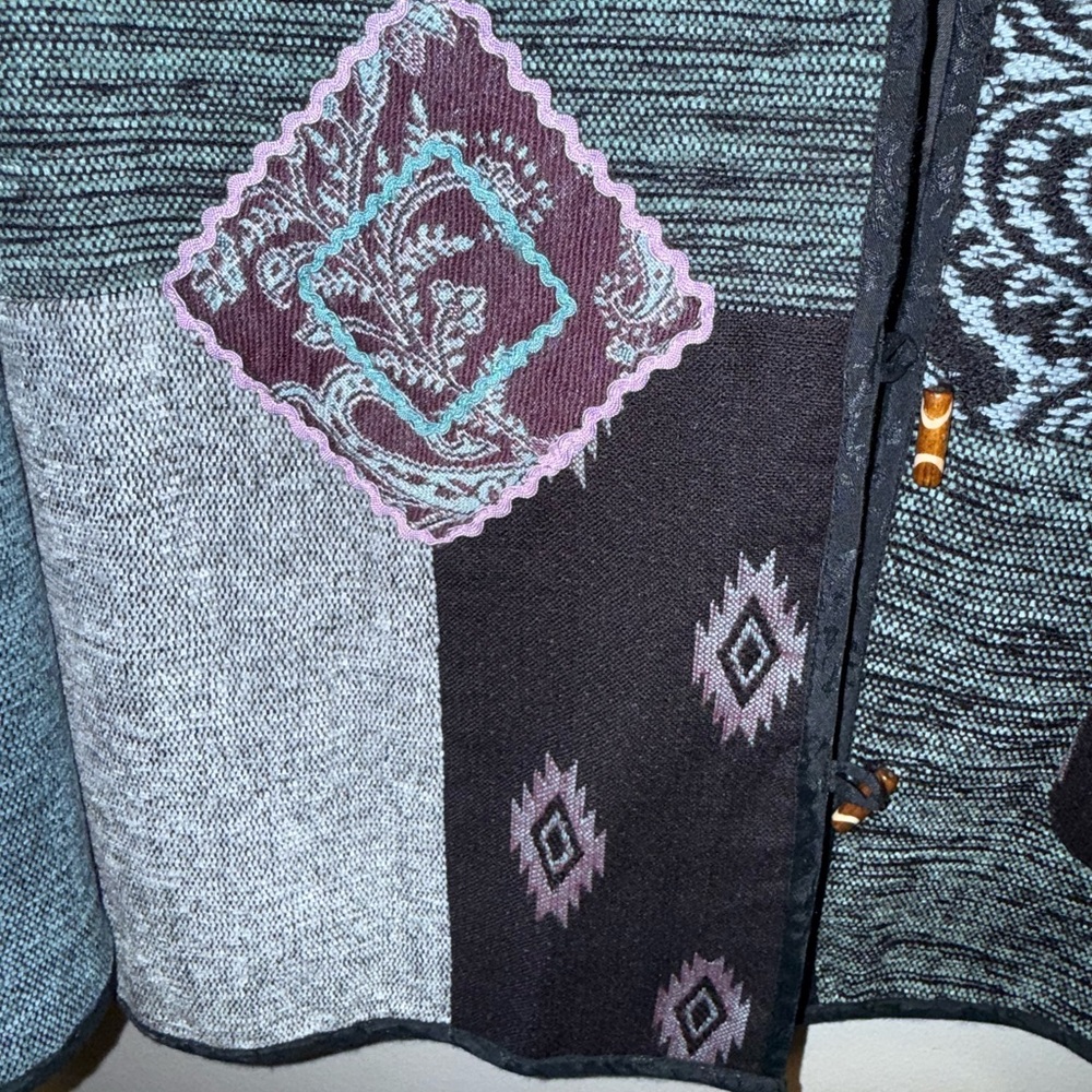 Sag Harbor Multicolor Patchwork Blazer - image 5